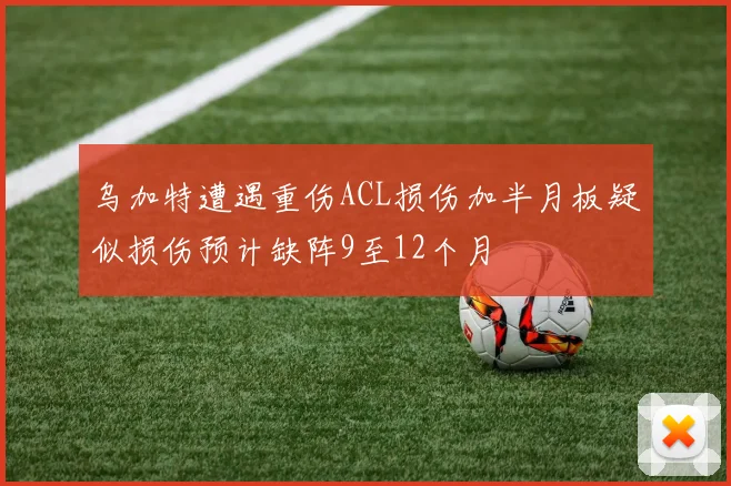 乌加特遭遇重伤ACL损伤加半月板疑似损伤预计缺阵9至12个月